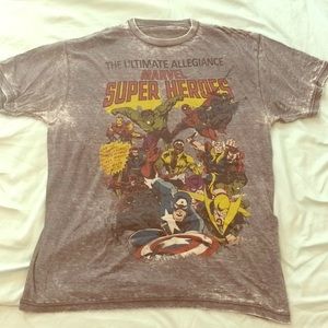 Marvel Superheroes Slub Tshirt